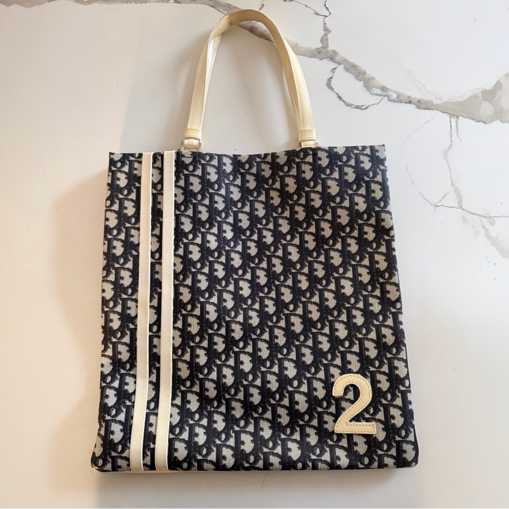 Christian Dior Blue Diorissimo Monogram Tote Bag